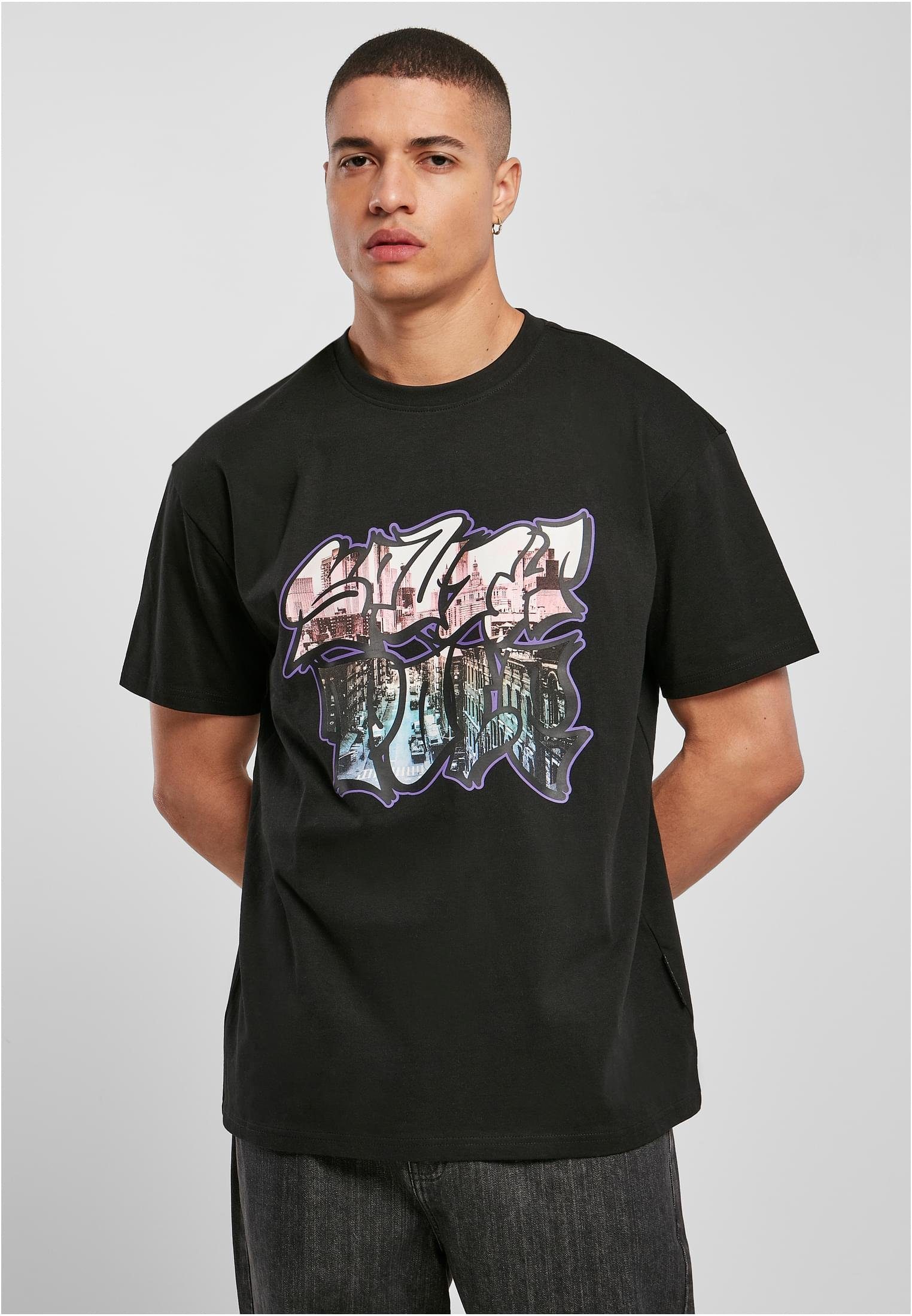 Tee Herren T-Shirt angenehmer Kurzarmshirt Baumwollmischung Stylisches Graphic Southpole (1-tlg), Southpole aus