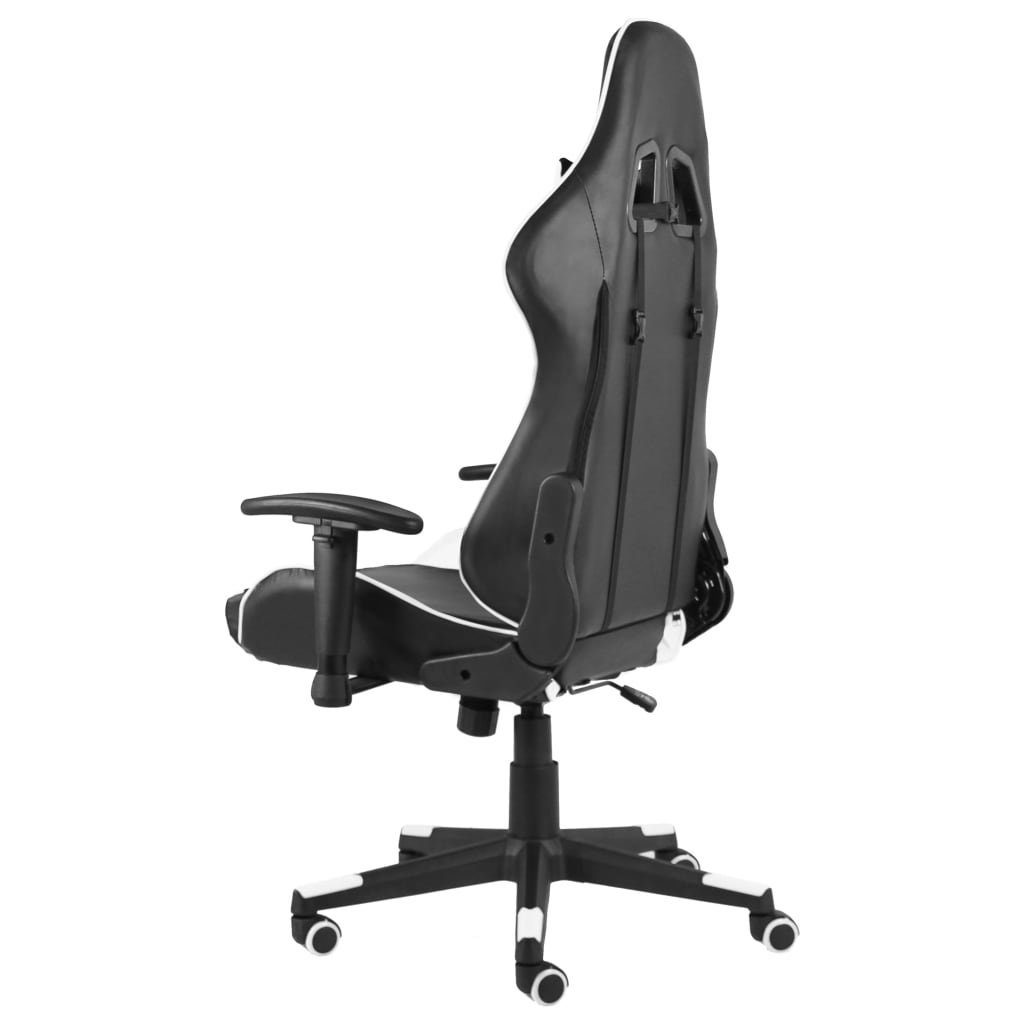 furnicato Gaming-Stuhl Drehbar PVC St) (1 Weiß