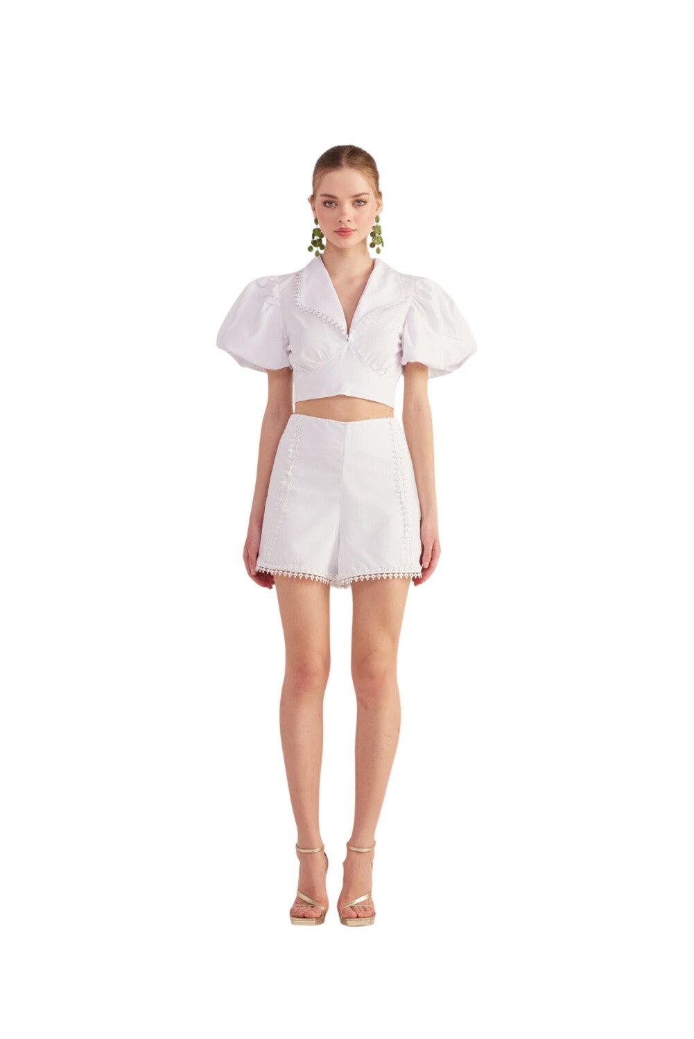 HOLLY LOLLY Shorts Gefütterte Broderie Popeline Fairy Shorts