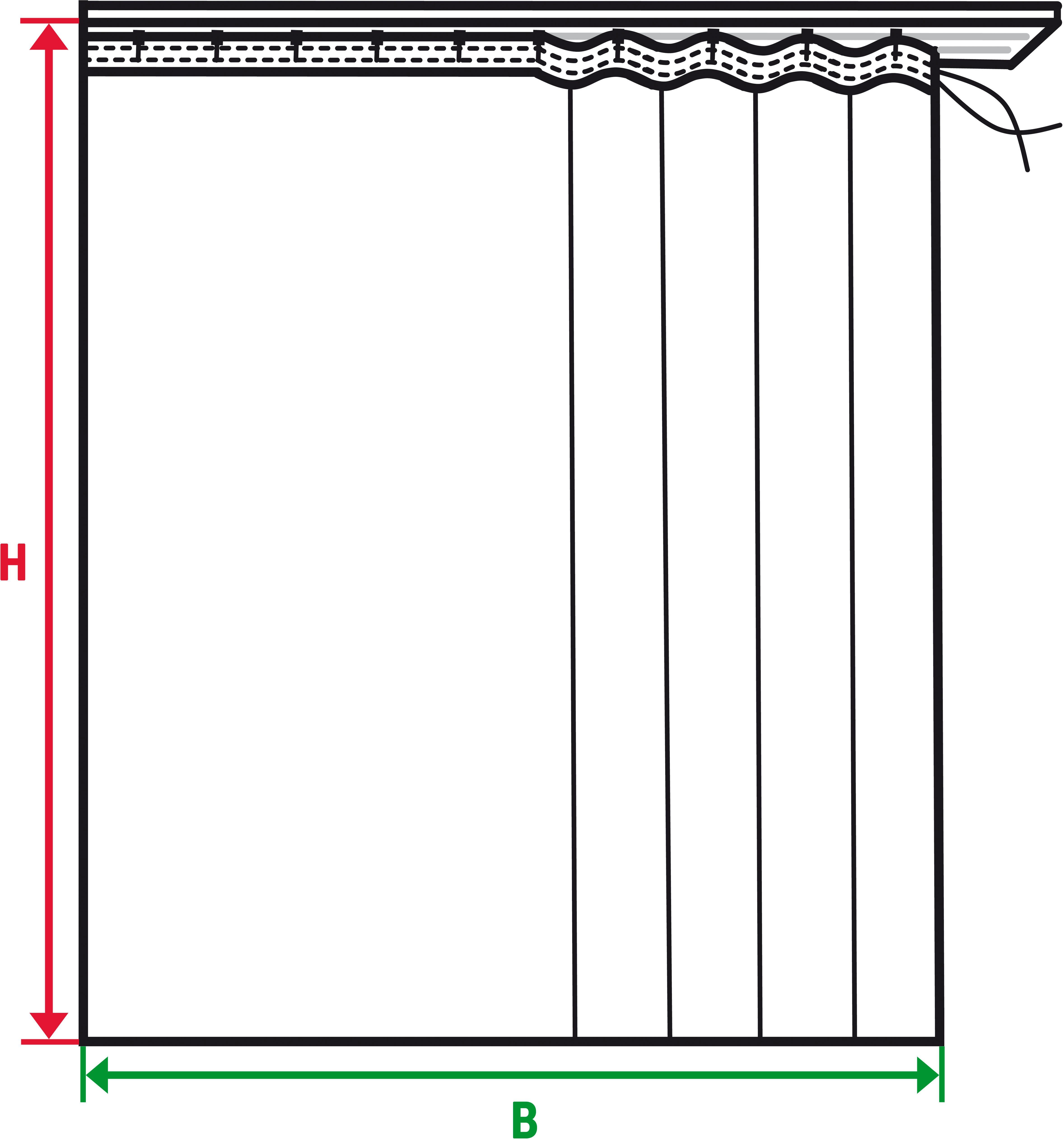 Stickereien Plauen Vorhang Campo (1 St), Kräuselband, blickdicht