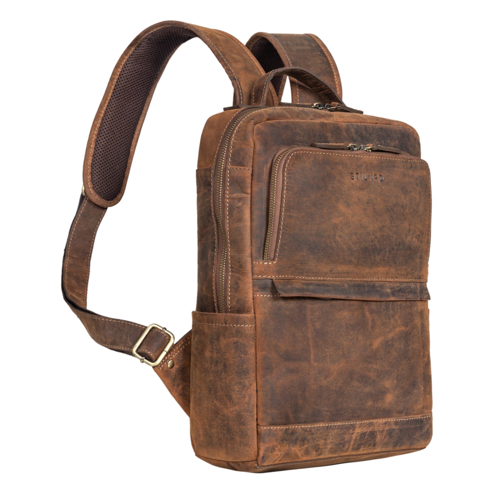 STILORD Notebookrucksack "Albie" Laptop Rucksack Leder 13,3 Zoll
