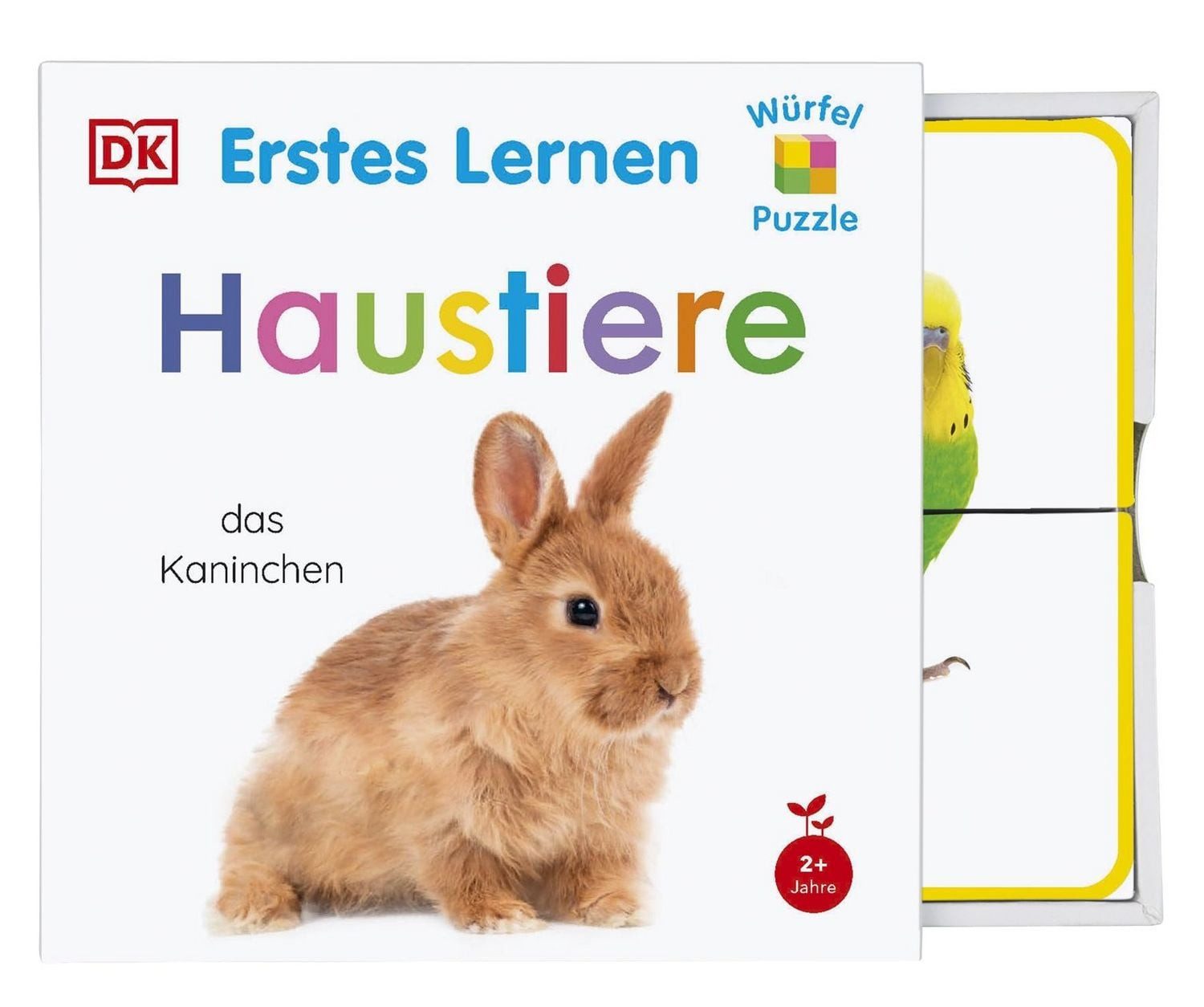 Erstes Lernen Würfelpuzzle. Haustiere / DK Erstes Lernen, Puzzlespaß mit 4 Bilderwürfeln aus Karton. Motorik-Spielzeug. Leicht, stabil & abwischbar. Für Kinder ab 2 Jahren