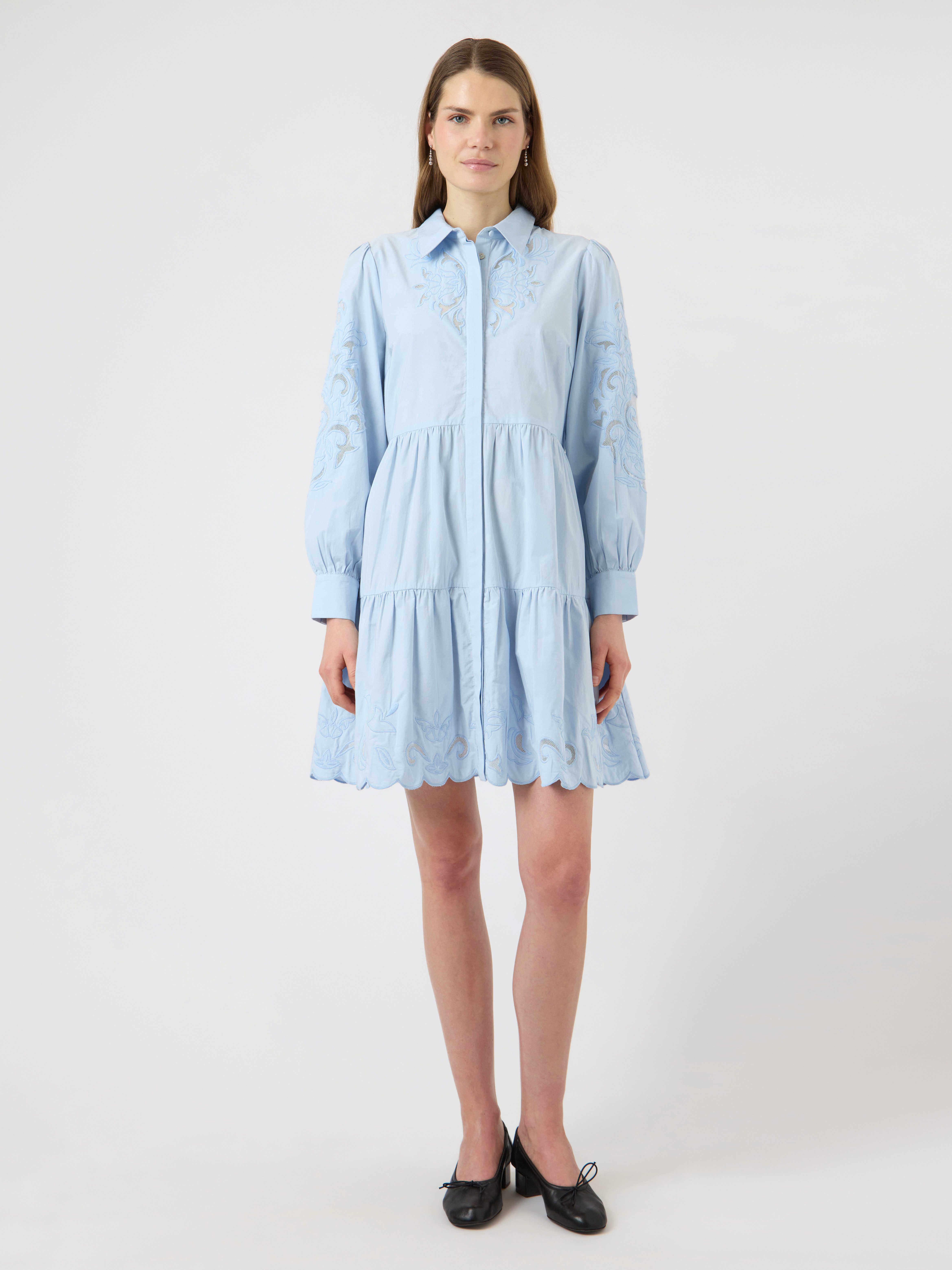 Y.A.S Blusenkleid YASZIMIA LS SHIRT DRESS S. NOOS Sommerkleid, loose fit, Baumwolle