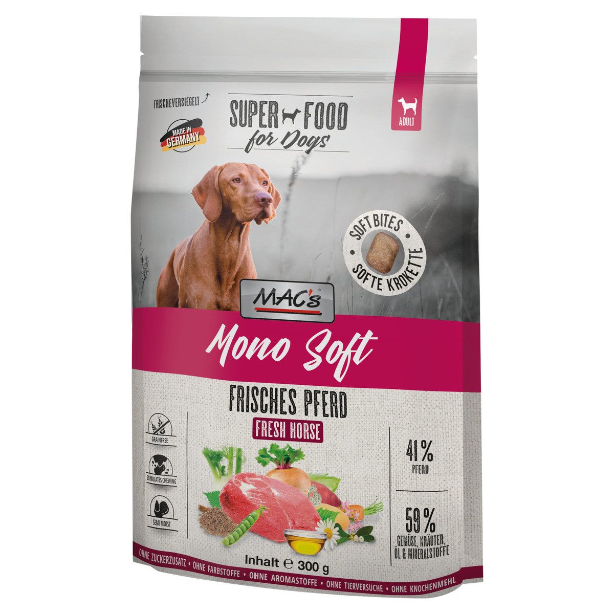 MAC'S Mono Soft Frisches Pferd 300 g, für: Hund