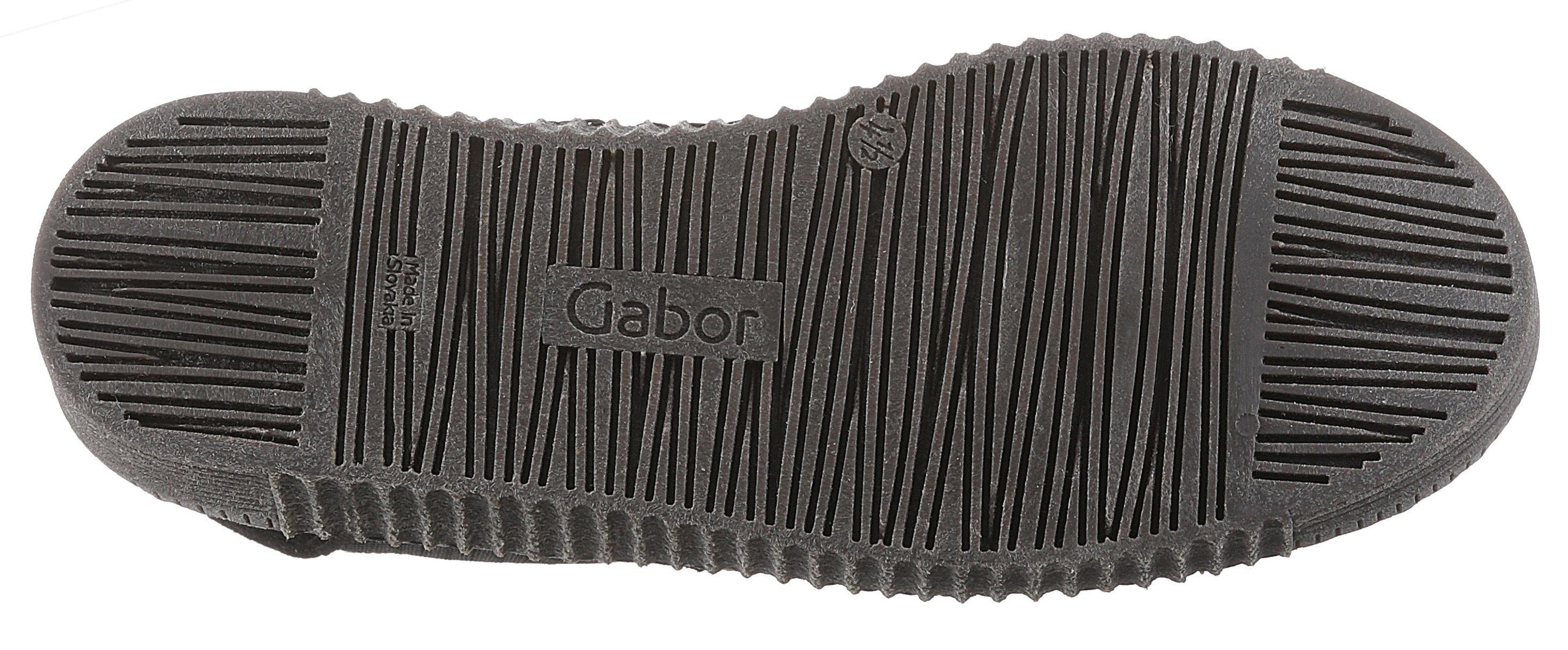 Gabor Chelseaboots, Plateau, Stiefelette, Schlupfschuh mit dezenten Kontrastnähten