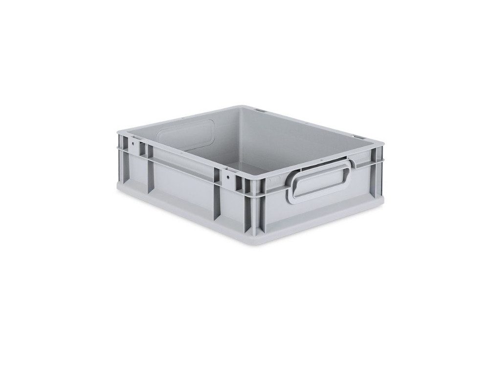 PROREGAL® Stapelbox SparSet Eurobox NextGen Economy/geschlossen, Grau, 3-16 Stück (5 St)
