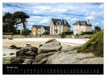 CALVENDO Wandkalender Impressions de Bretagne (Calendrier supérieur 2023 DIN A2 horizontal)