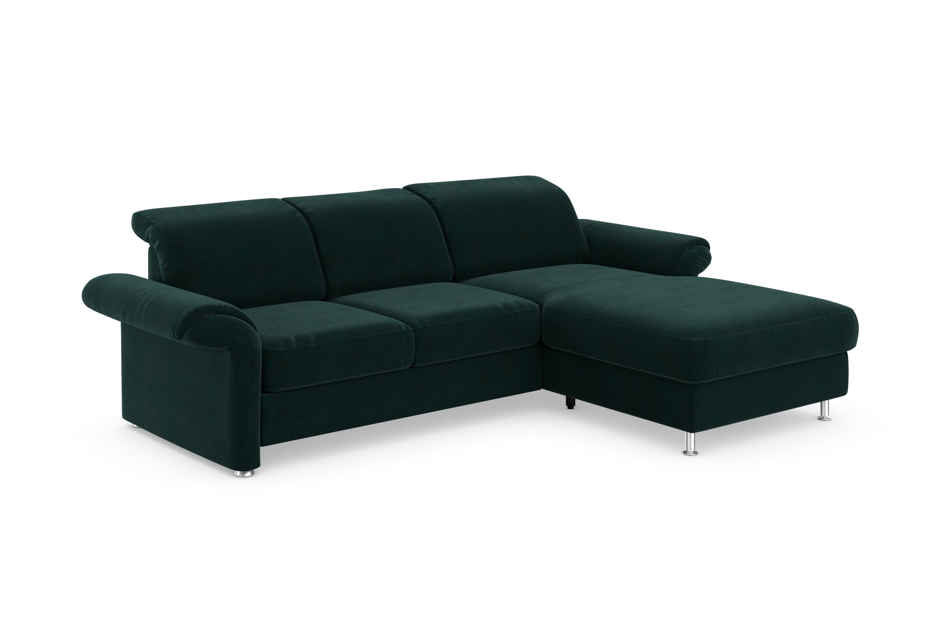 und und Apulia, wahlweise sit&more Ecksofa Armteilverstellung Bettkasten Bettfunktion, Kopf-