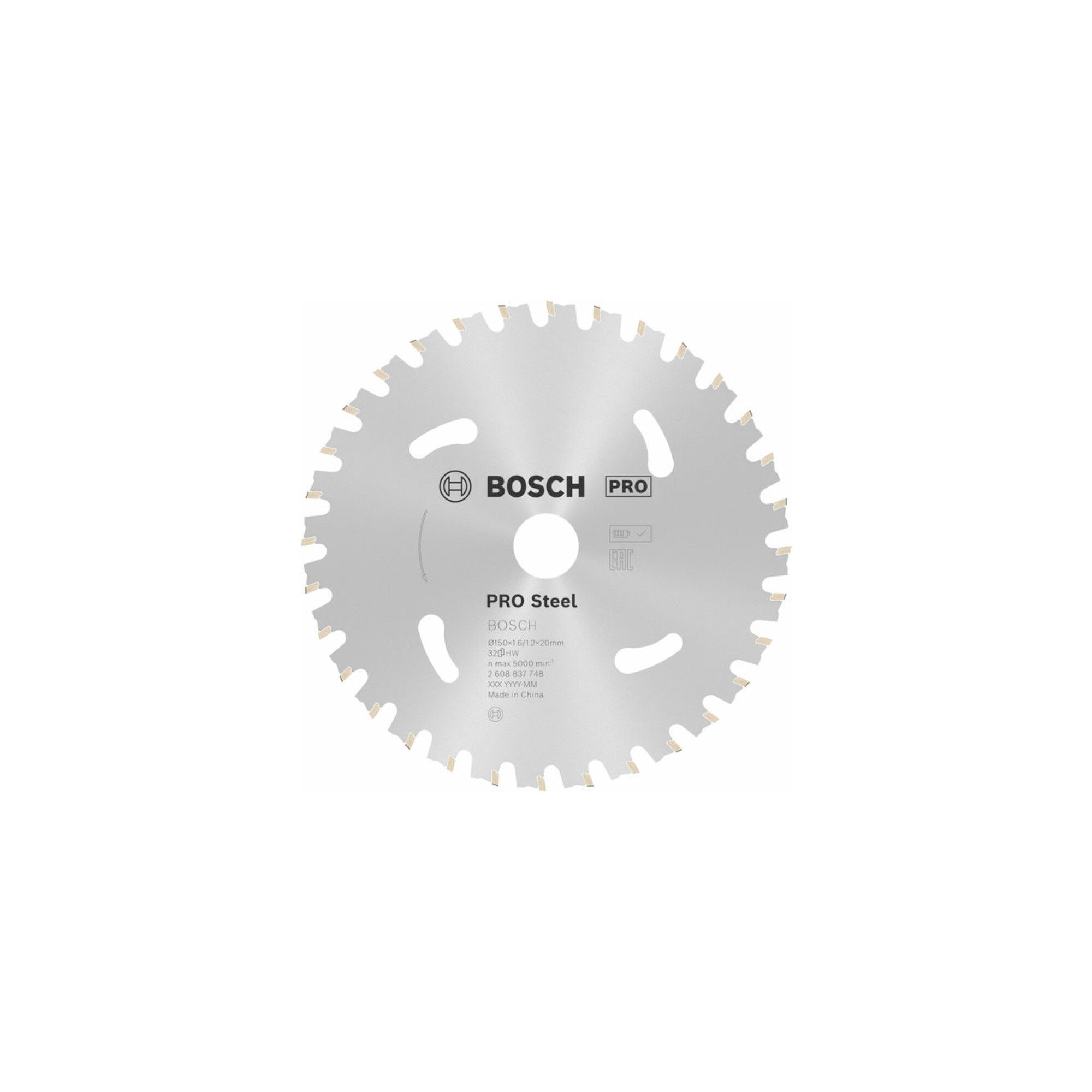 Bosch Professional Kreissägeblatt Bosch Kreissägeblatt Standard for Steel für Akkusägen 150 x 1,6/1,2 x