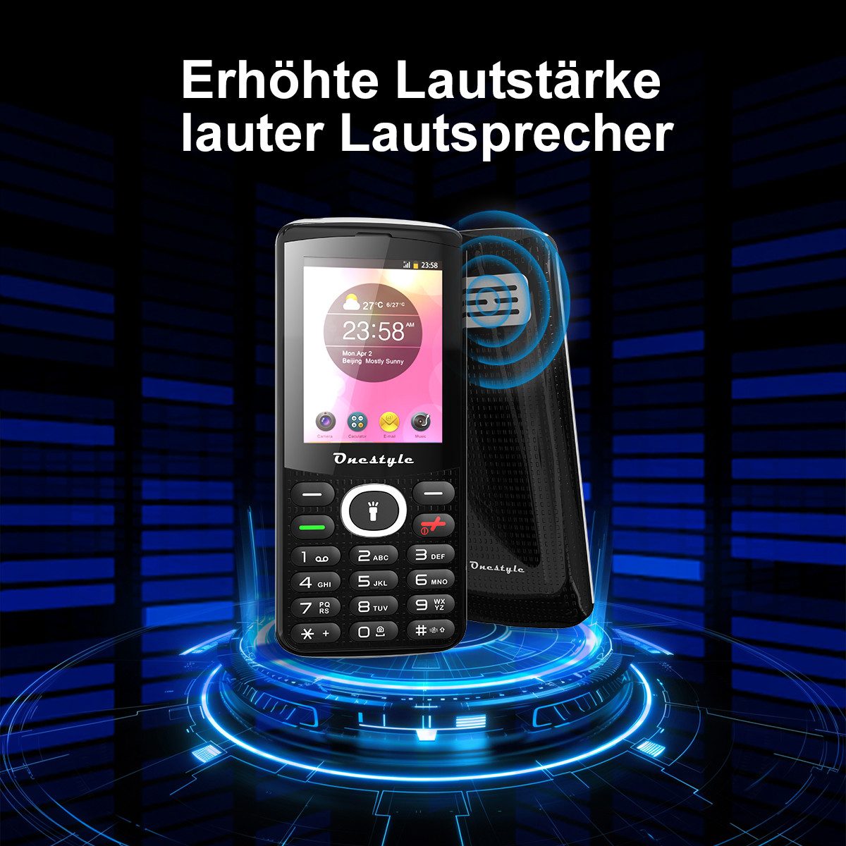 Onestyle B10 Einfaches Tastentelefon Dual-SIM, Mobiltelefon, versandkostenfrei Handy (2,4 Zoll, 0,8 MP Kamera, Tastentelefon)