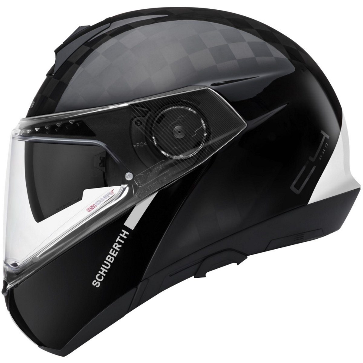 A-Pro Klapphelm Motorradhelm – Mit Innensonnenblende, ECE 22-05, Größe XS (53-54cm), Schwarz