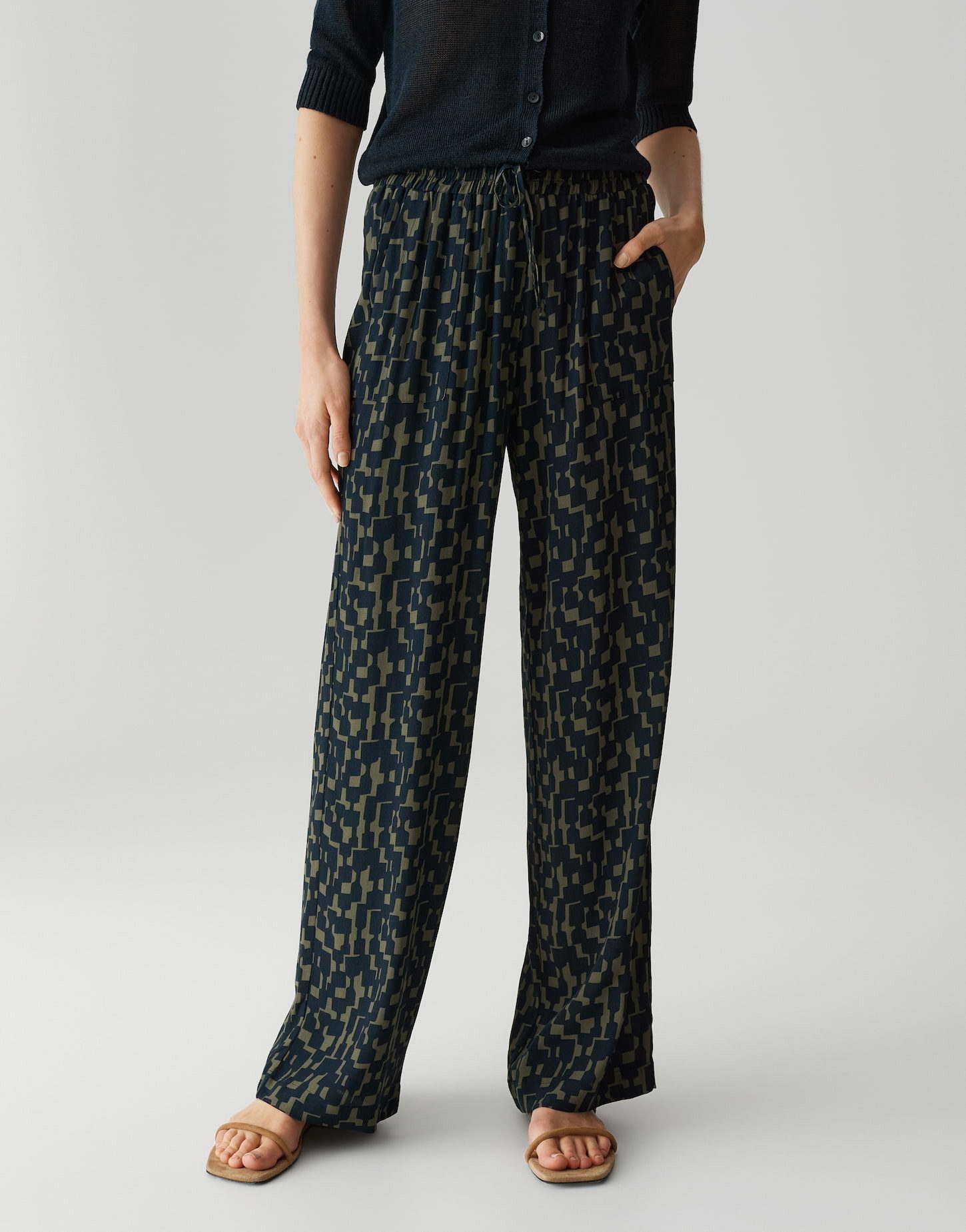 Stoffhose MALOTTA MOSAIC mit Komfortbund