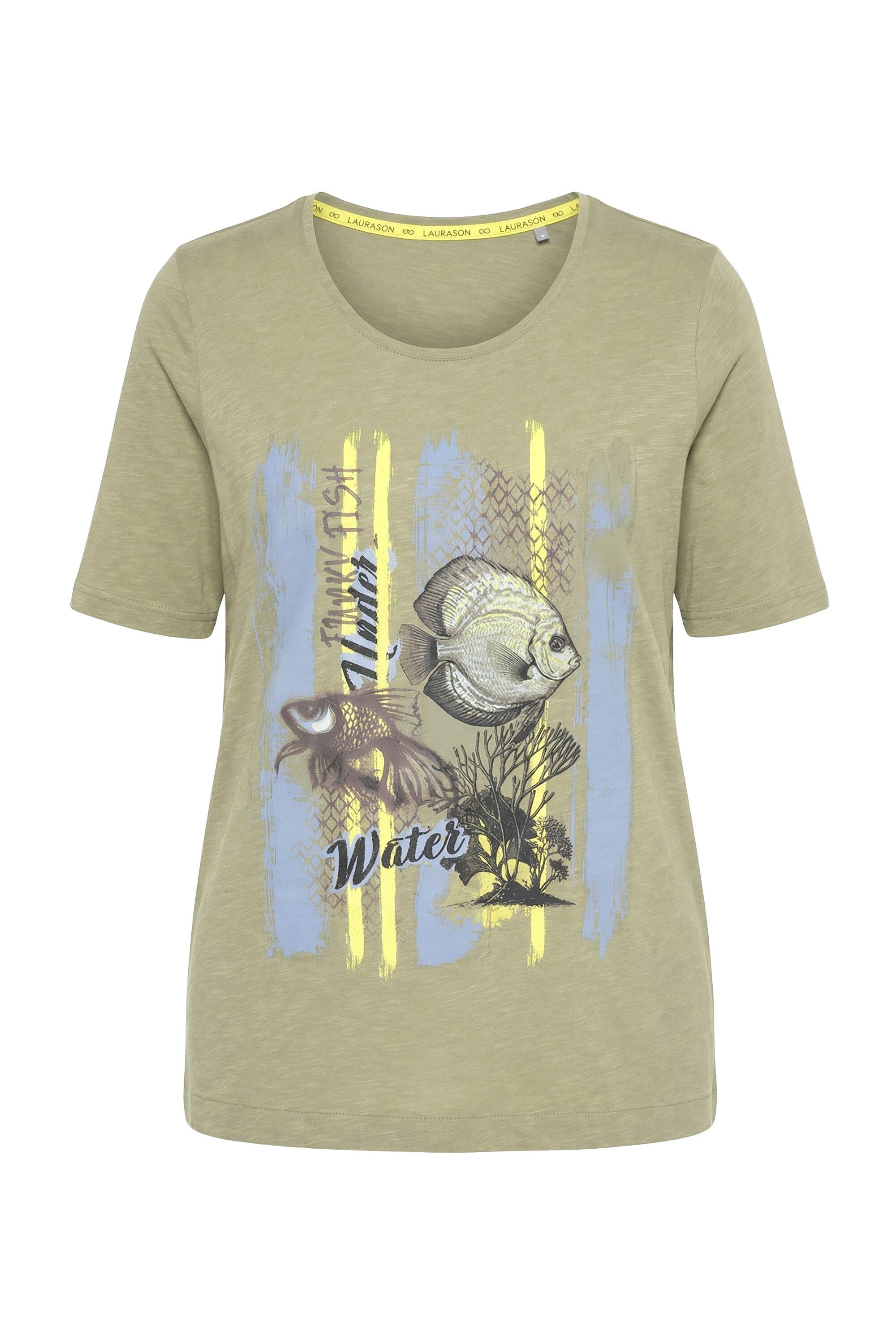 Laurasøn T-Shirt T-shirt Rundhals 1/2 Arm Druck MIG