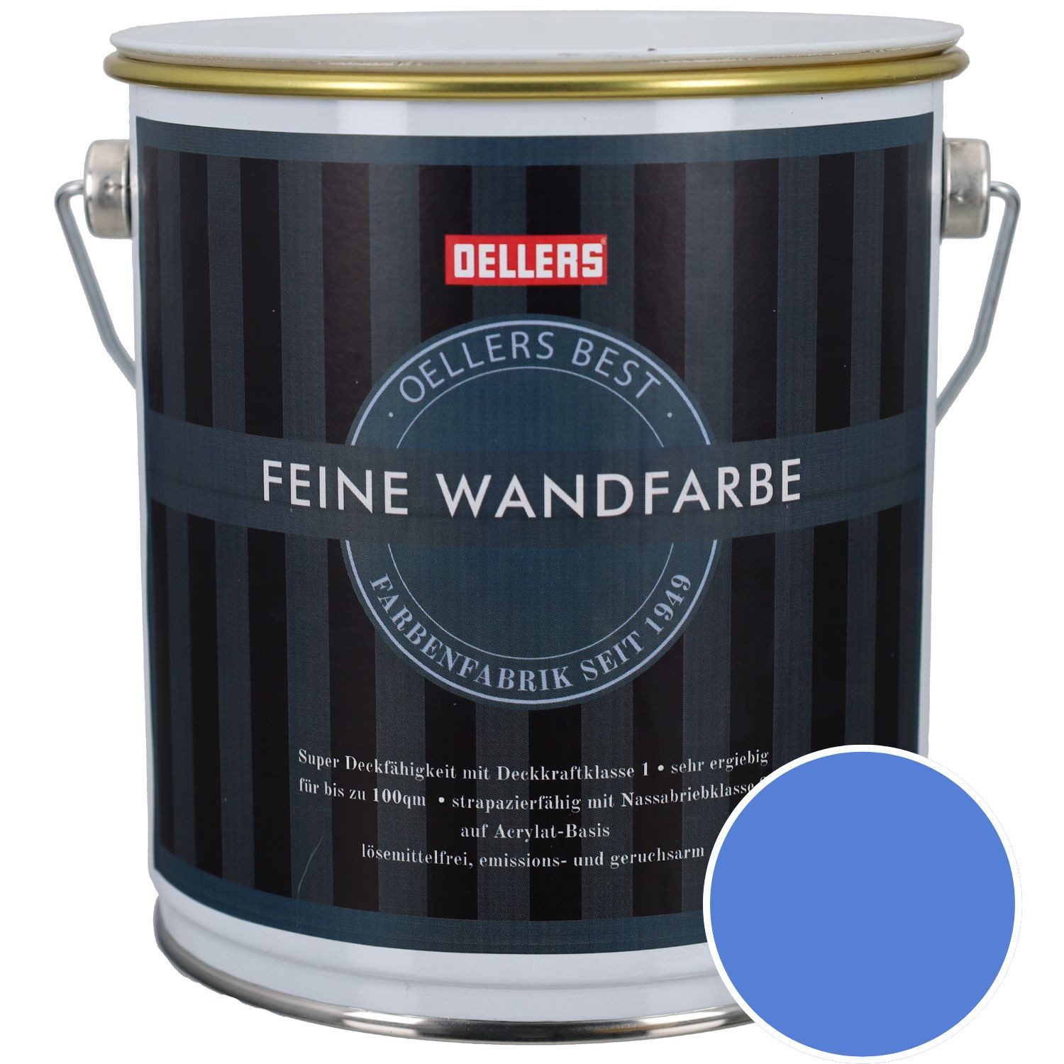 OELLERS Wandfarbe Premium, Feine Wandfarbe, 2,5 Liter Matt