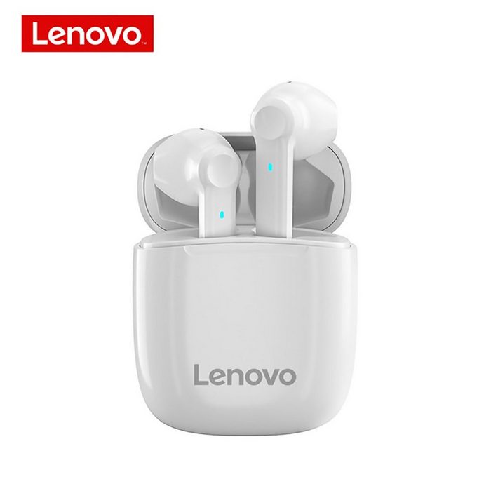 Lenovo XT89 mit Touch-Steuerung Bluetooth-Kopfhörer (True Wireless Siri Google Assistant Bluetooth 5.0 kabellos Stereo-Ohrhörer mit 300 mAh Kopfhörer-Ladehülle - Weiß)