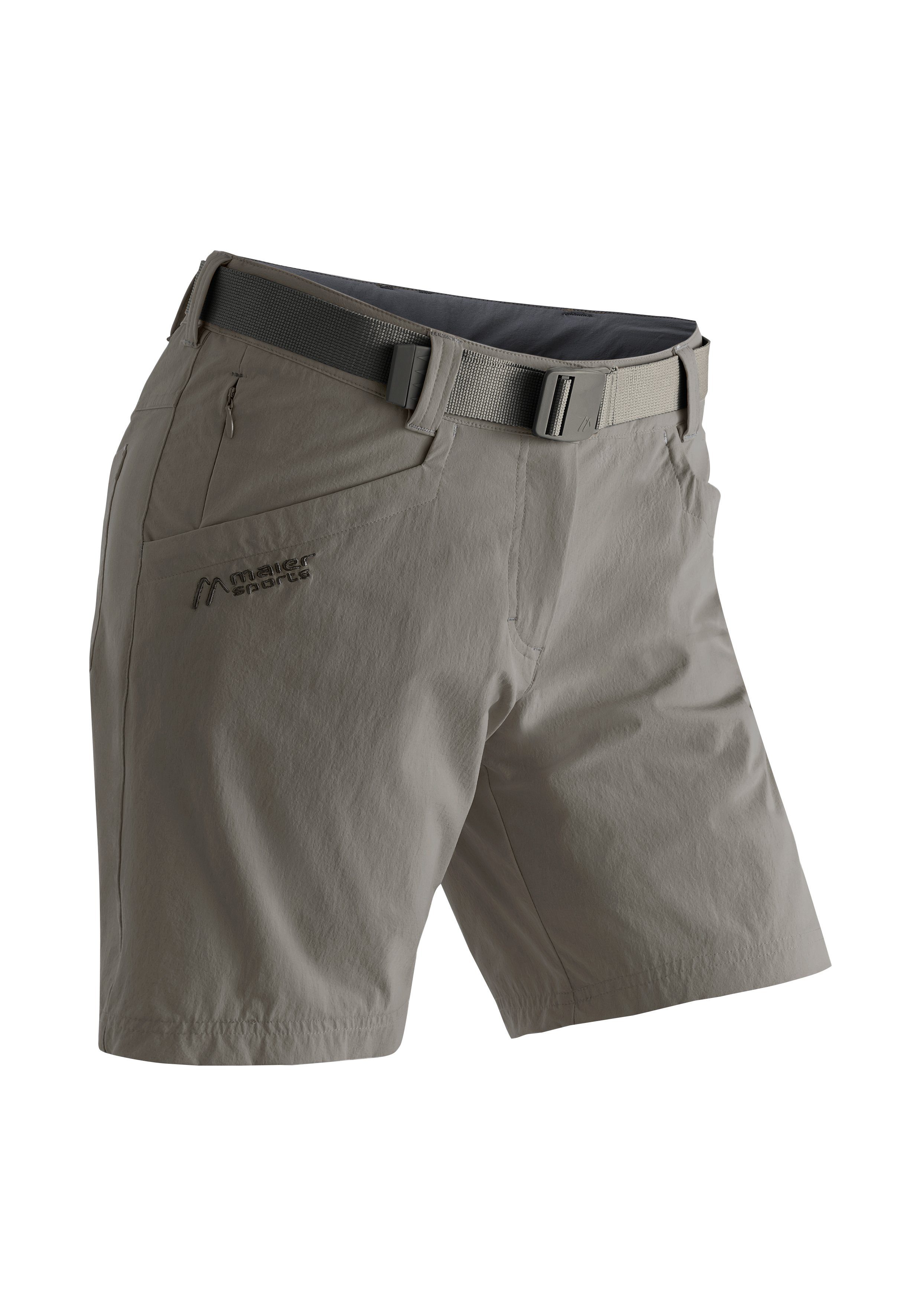 Maier Sports Funktionsshorts Lulaka Shorts Damen Shorts, kurze Wanderhose, Outdoorhose mit 4 Taschen, Regular Fit