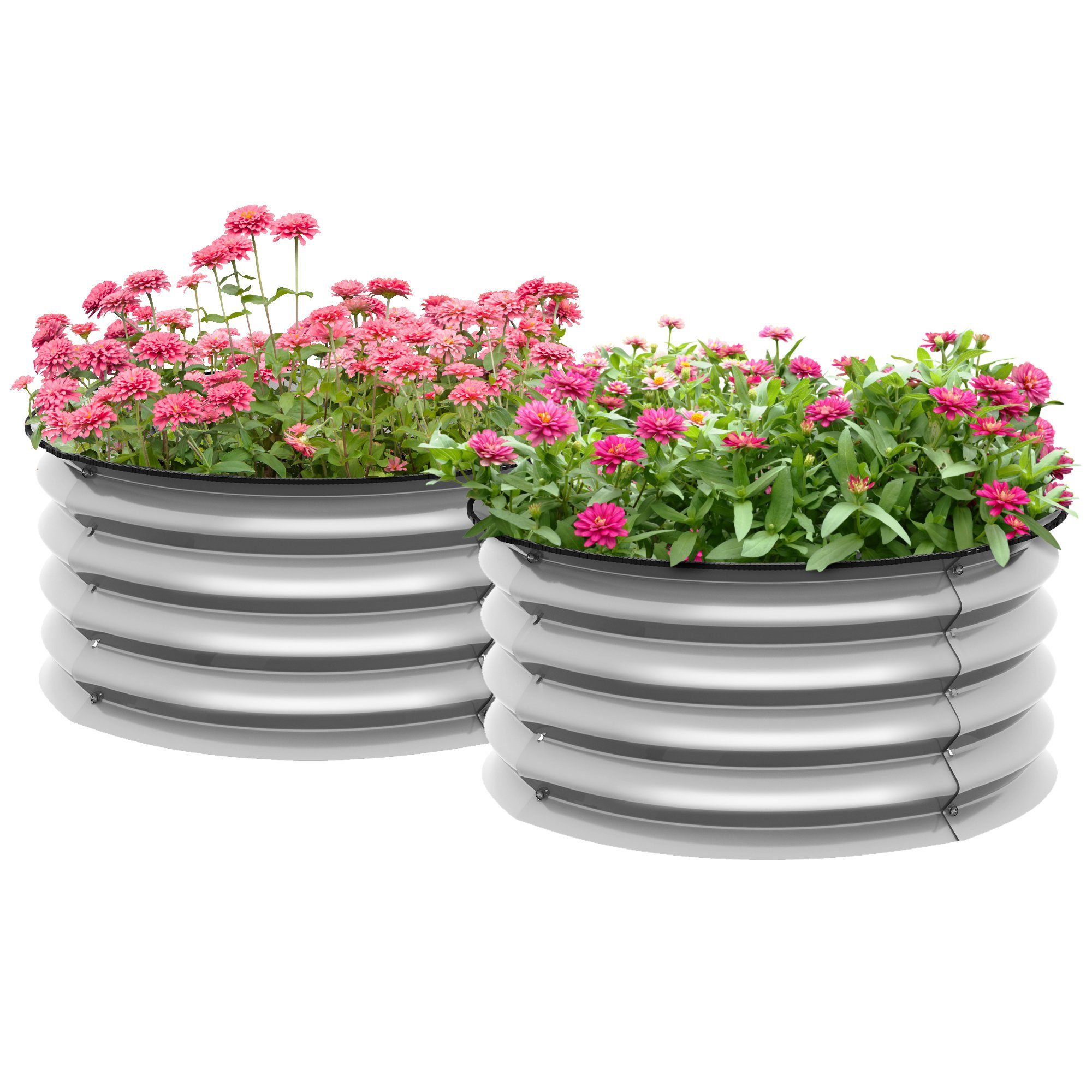 Outsunny Hochbeet 2er-Set Blumenkasten, Kräuterbeet mit günstig online kaufen