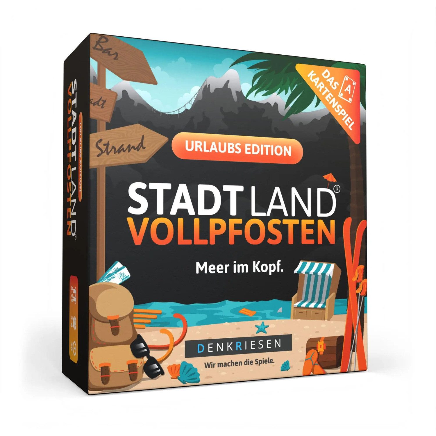 Spiel DENKRIESEN - STADT LAND VOLLPFOSTEN® - Das Kartenspiel - URLAUBS...