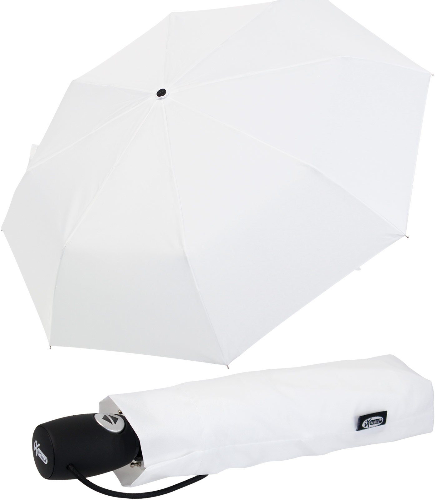 iX-brella Taschenregenschirm Mid Class - mit Auf-Zu-Automatik in vielen Farben, stabil, robust, praktisch