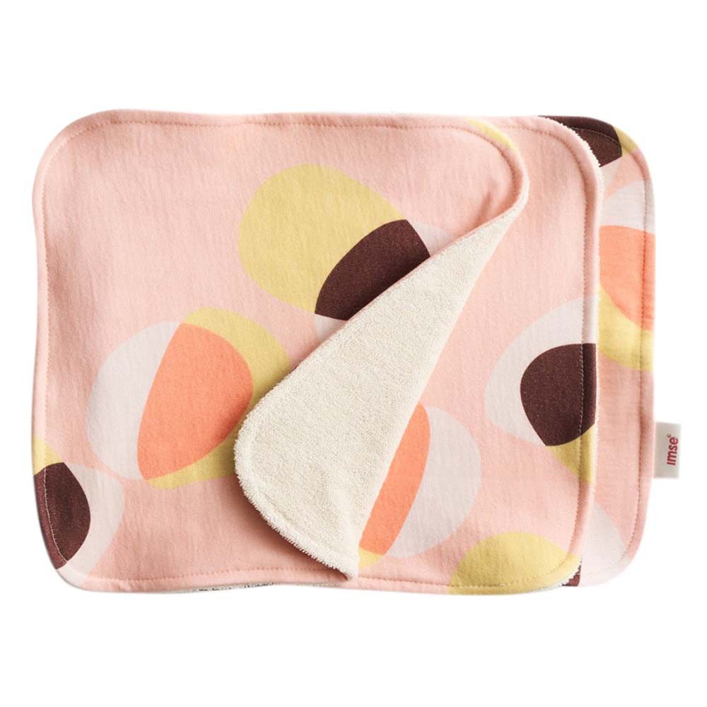 ImseVimse Waschbare Face-Wipes - Pink Hoop Doppelseitig 3Stück Hygienemittel