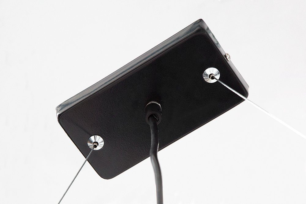 riess-ambiente Hängeleuchte LEVELS 100cm schwarz / grau / greige, ohne Leuchtmittel, Wohnzimmer · Leinen · Esszimmer · Retro Design