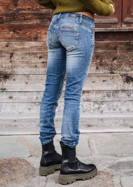 Freeman T. Porter Slim-fit-Jeans Alexa Low Waist Super stretch Denim pacific
