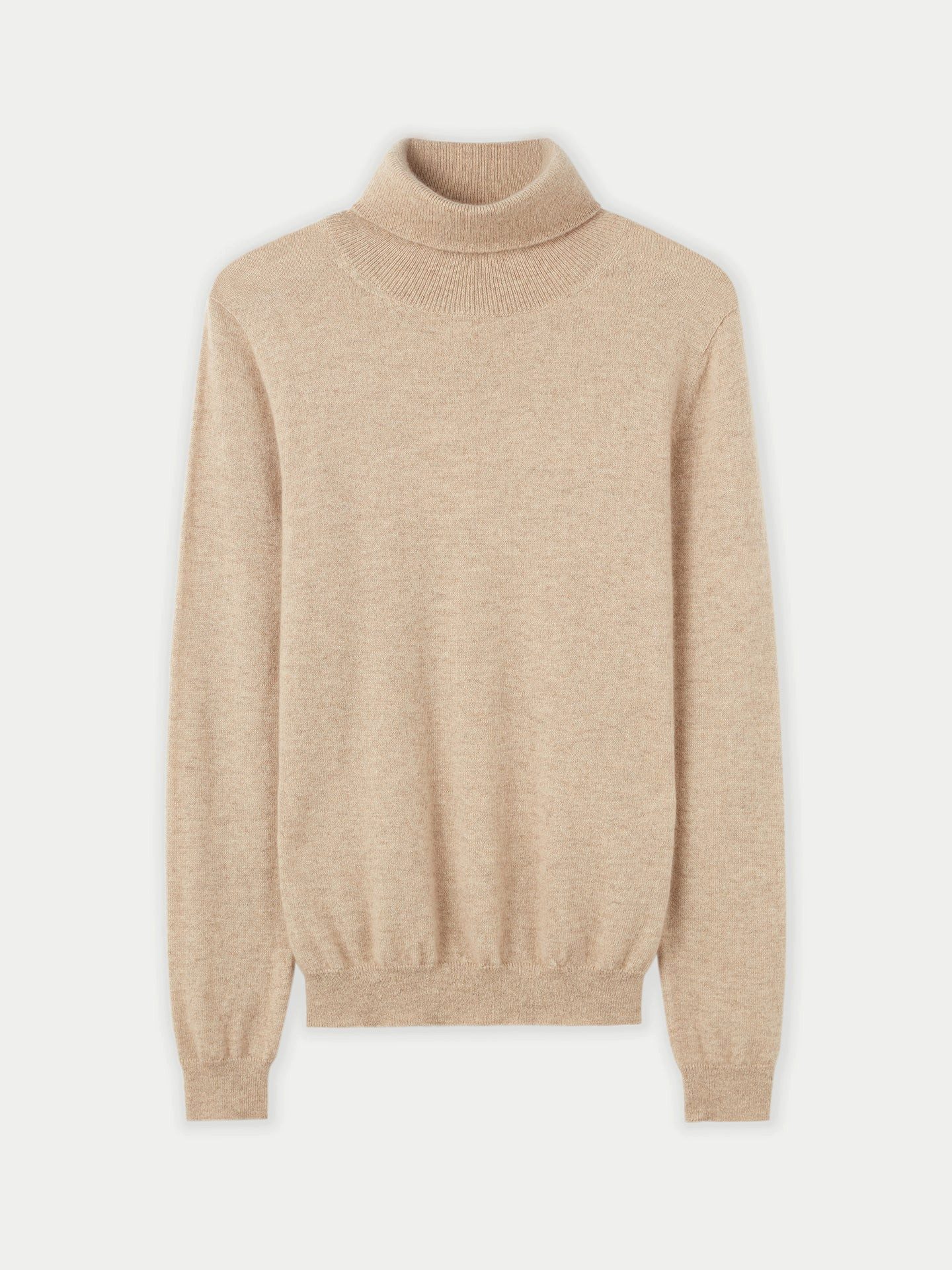 GOBI Cashmere Rollkragenpullover Naturfarbe Basic Rollkragenpullover aus Kaschmir