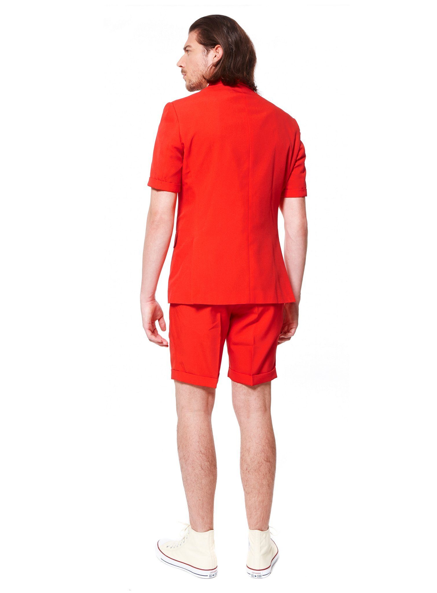 Opposuits Anzug Shorts Suit Red Devil Teuflisch guter Herrenanzug für die heißen Tage!