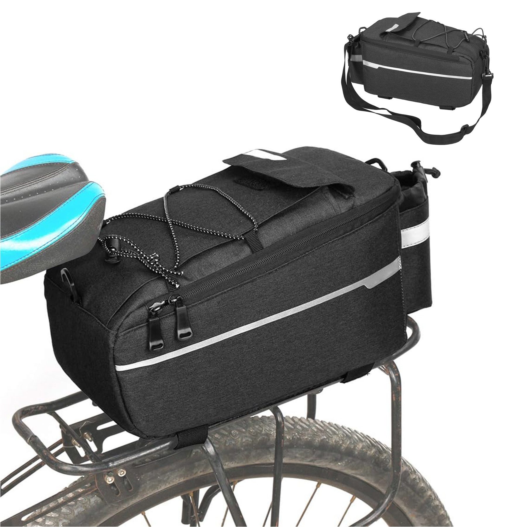 Fahrradtasche Fahrrad Gepäckträgertasche 10L Isoliertasche Gepäckträgertasche