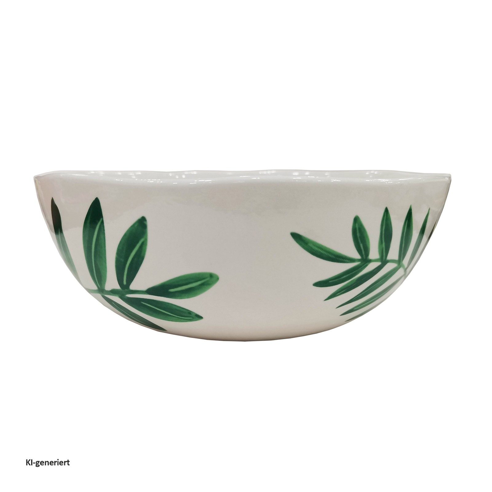 Neuetischkultur Servierschale Servierschale Keramik gemustert, Keramik, (Stück, 1-tlg), Obstschale, Salatschüssel