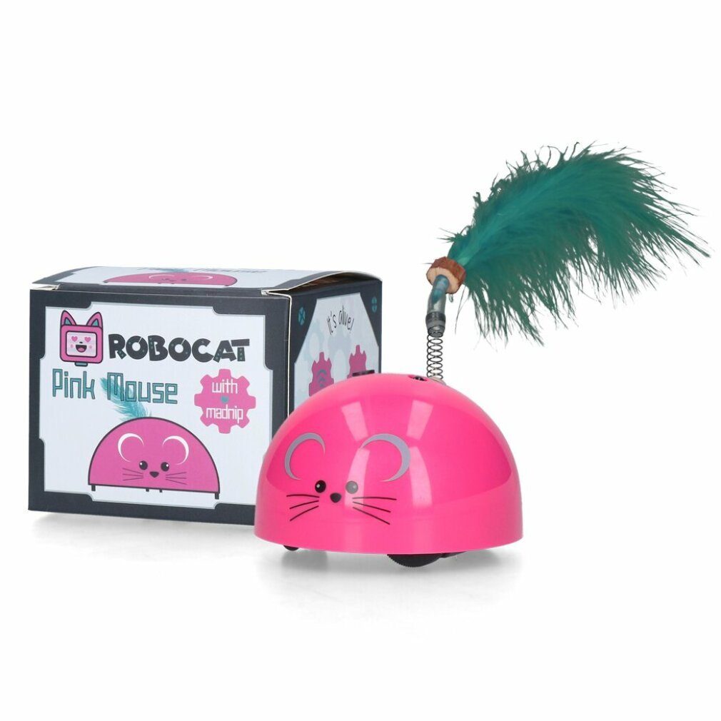 Robocat Plüschmaus Pink mouse, Die Maus bewegt sich, sobald sich eine Katze nähert!