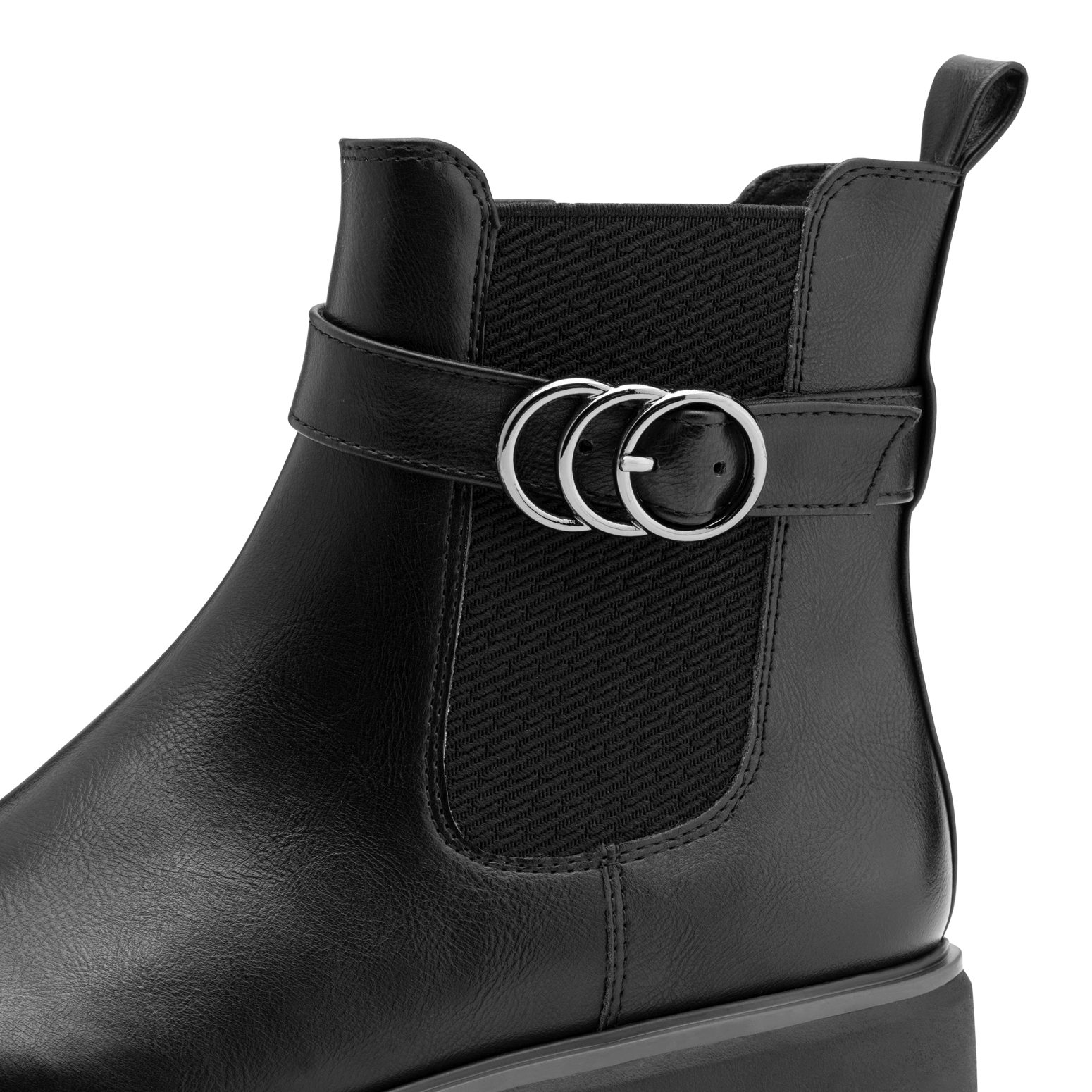 MARCO TOZZI Chelseaboots, Blockabsatz, Stiefelette mit hübscher Zierschnall günstig online kaufen