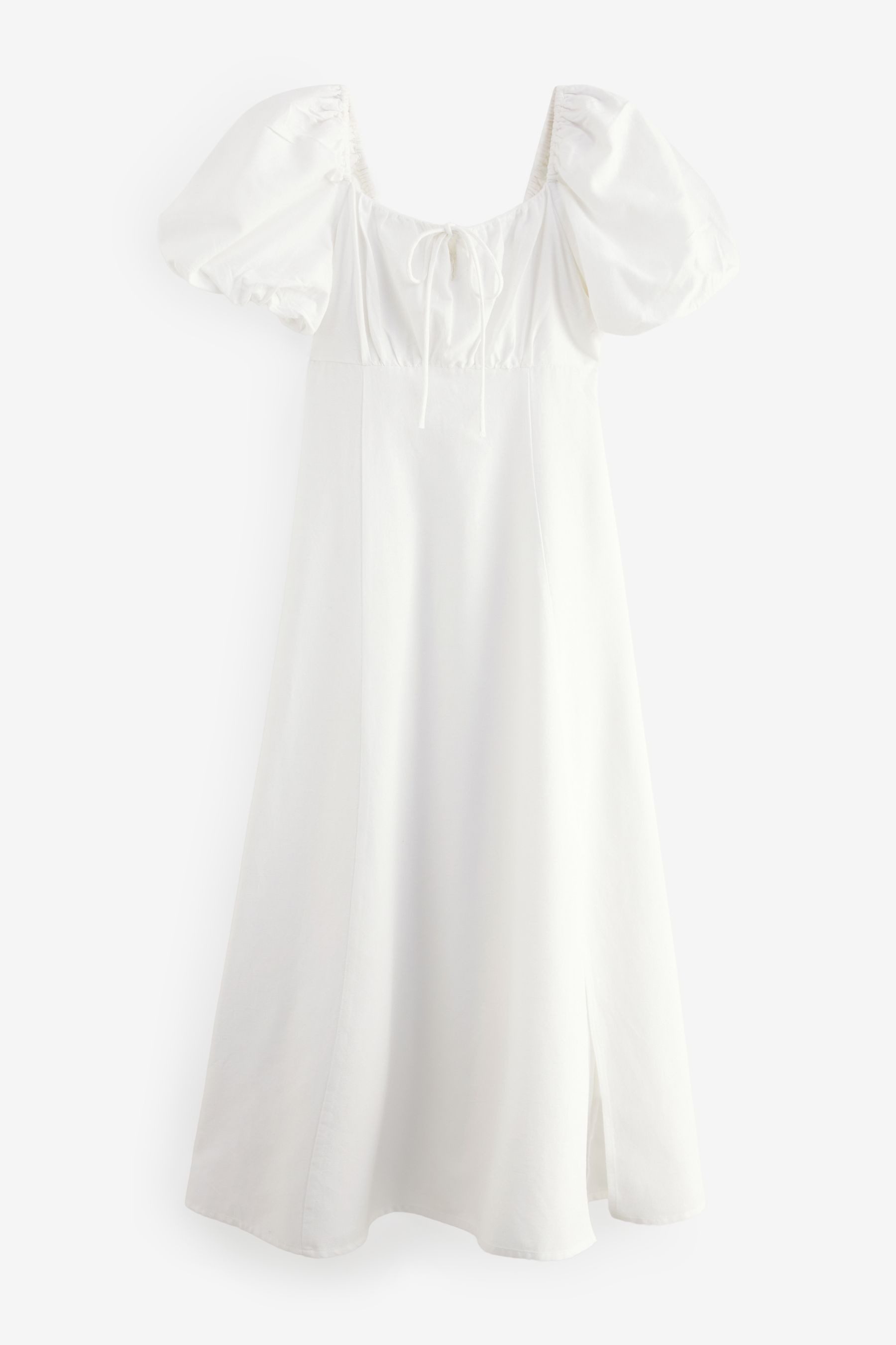 Midikleid Midikleid mit Puffärmeln