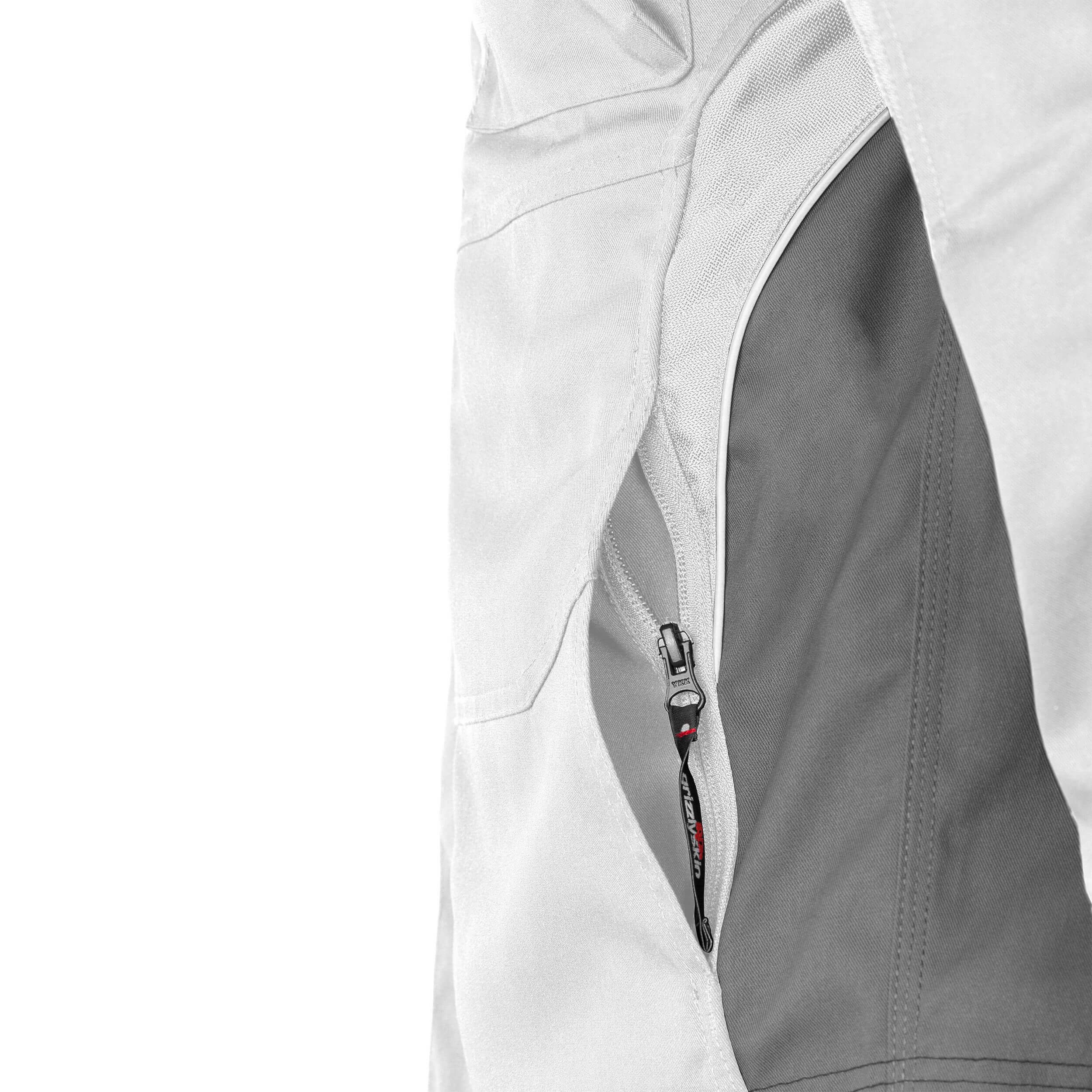 Qualitex Workwear Arbeitsjacke Leichte Workwear Bundjacke - Atmungsaktiv & Robust - Ungefüttert (1-St) Lyocell, Cordura, Stretch - Top modern für Handwerker & Mechatroniker
