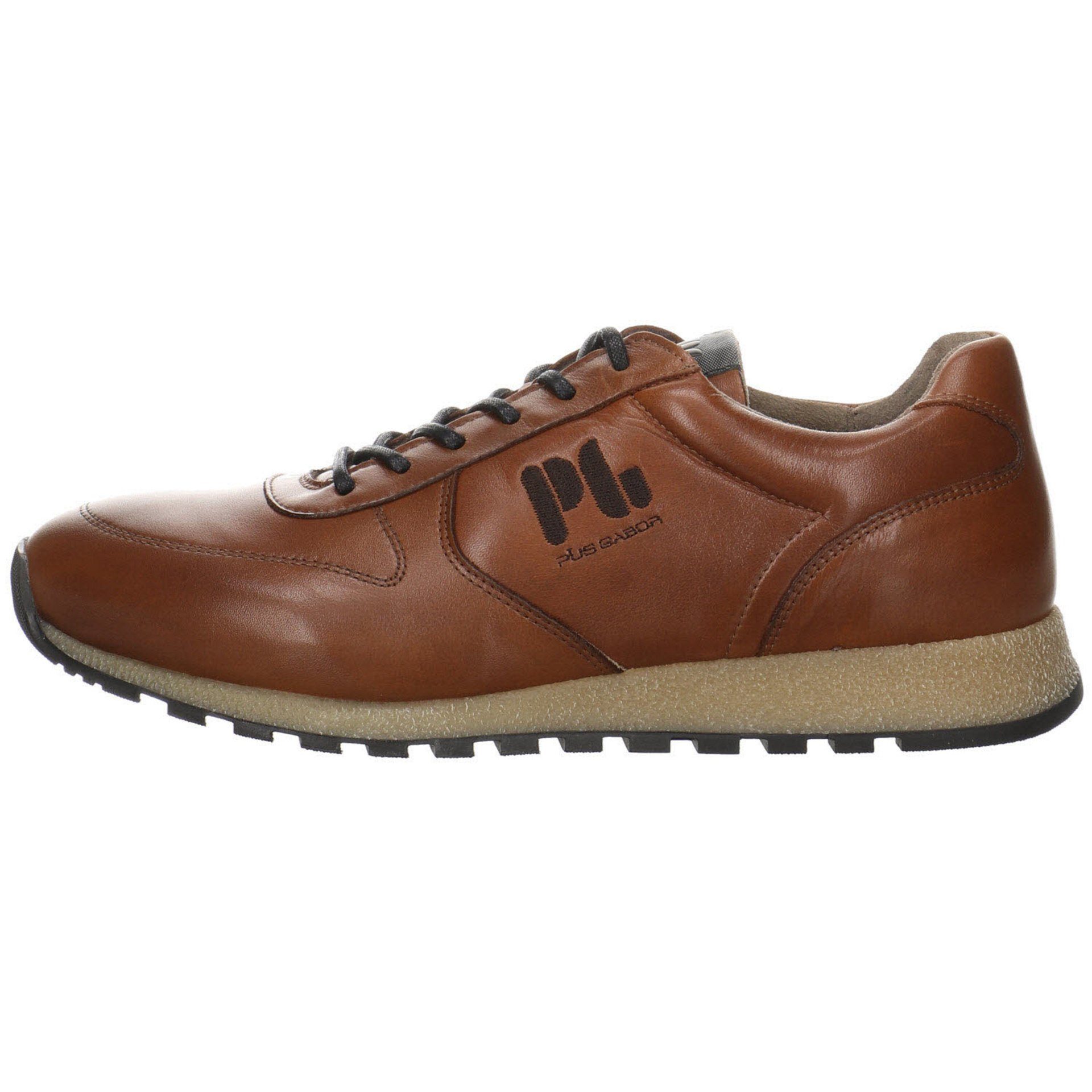 Pius Gabor Herren Braun Schnürschuh Schuhe Sneaker Halbschuhe Glattleder Sneaker Sport (cognac)