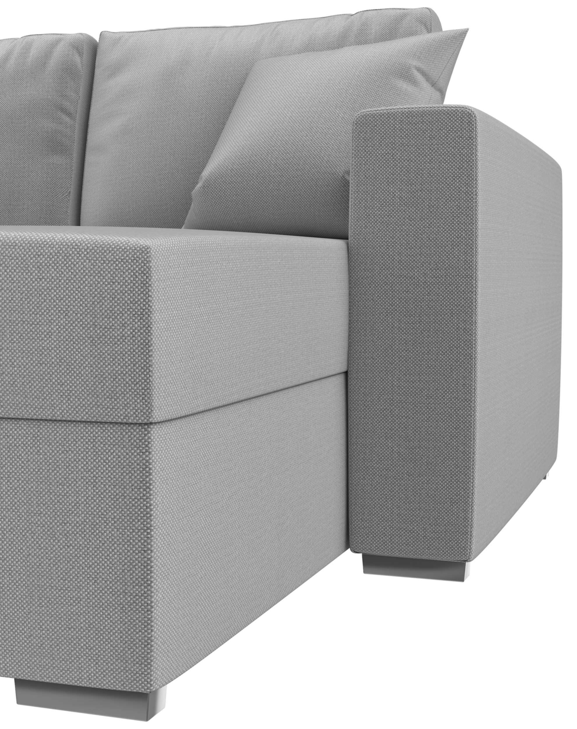 Stylefy Wohnlandschaft Rubicon, Klassisch U-Form, Kissen, und Sitzkomfort, im Raum mit Sofa, stellbar, Design frei Bettfunktion inklusive Bettkasten