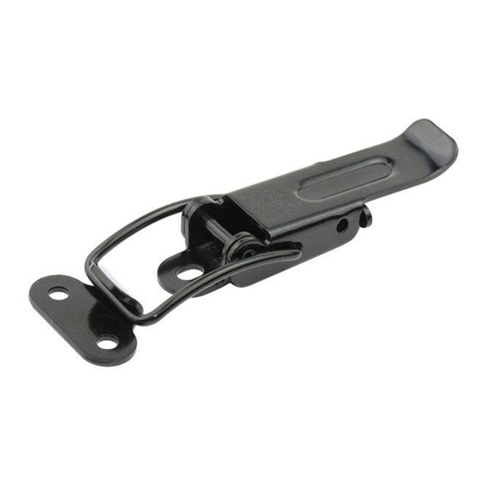 SO-TECH® Kastenriegelschloss Spannverschluss CATCH Kniehebelspanner Tischplattenverbinder, (2-tlg), 2 Stück Hebelverschluss Möbelverbinder schwarz