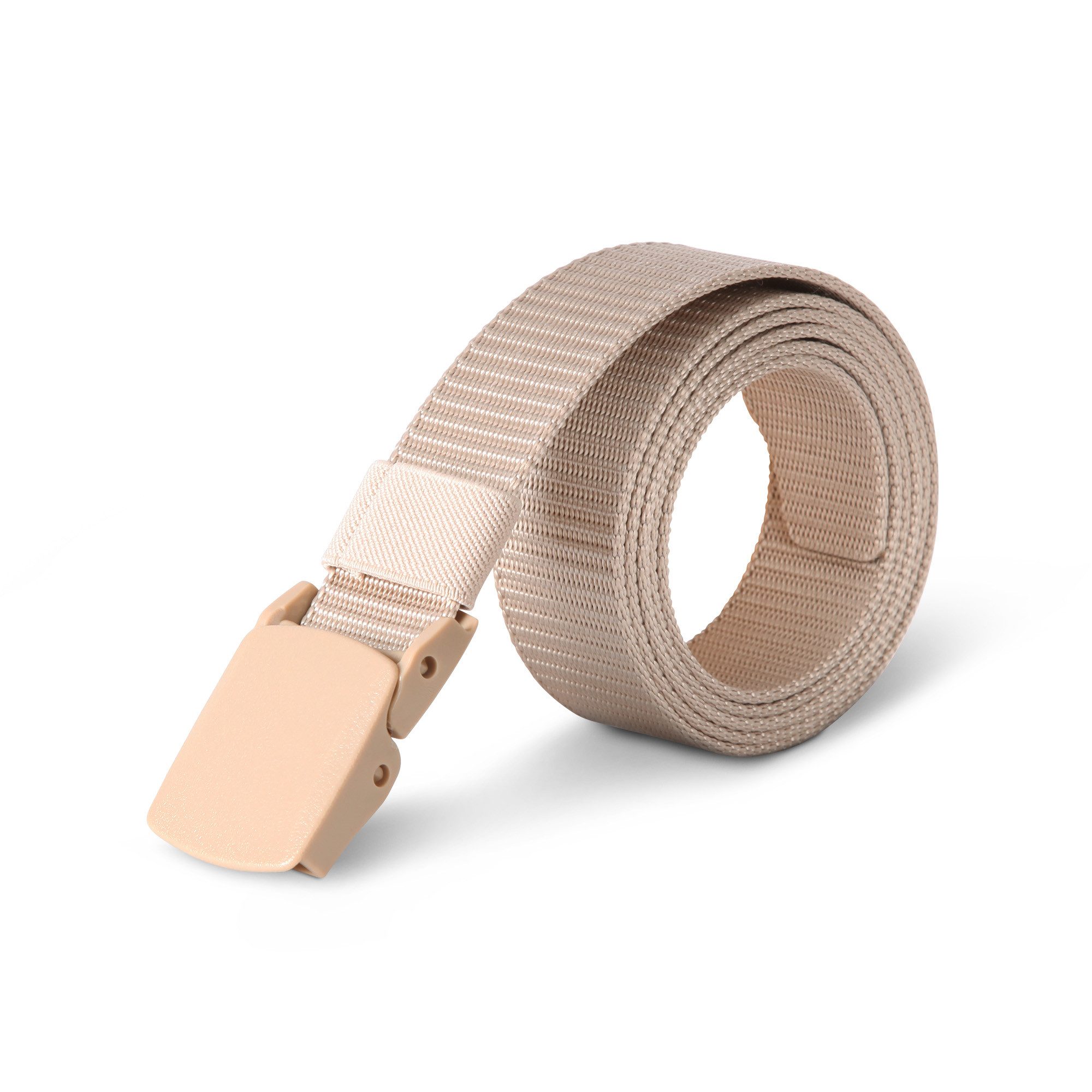 hemmy Fashion Stoffgürtel Canvas Gürtel 130cm (Stück) Verstellbarer Arbeitsgürtel ohne Löcher, Gürte mit Kunststoffschnalle