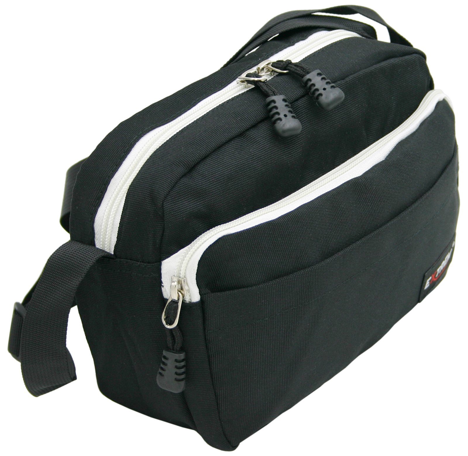 BAG STREET INTERNATIONAL Schultertasche - Kleine Umhängetasche, Freizeittasche - Nylon crossbag, Schwarz