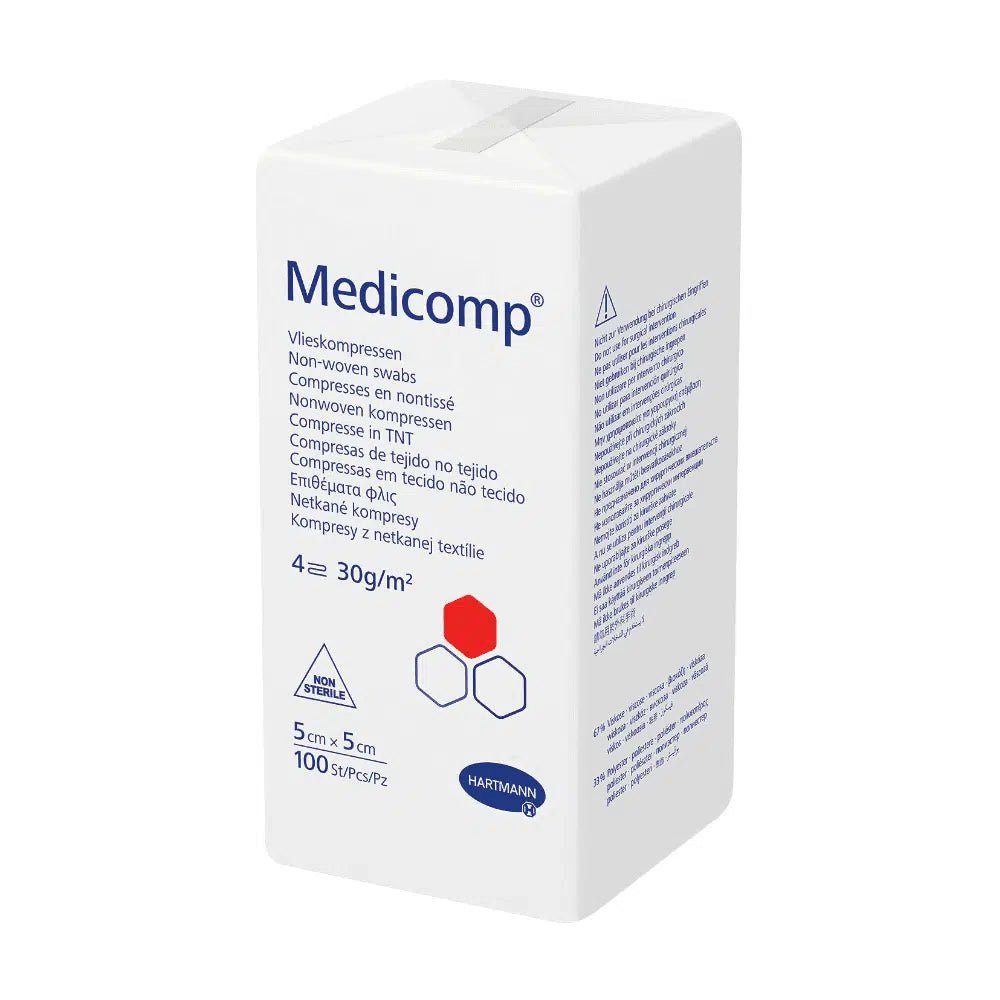 Wundpflaster Hartmann Medicomp® unsterile Vlieskompressen 10 x 10 cm - 100 Stück -