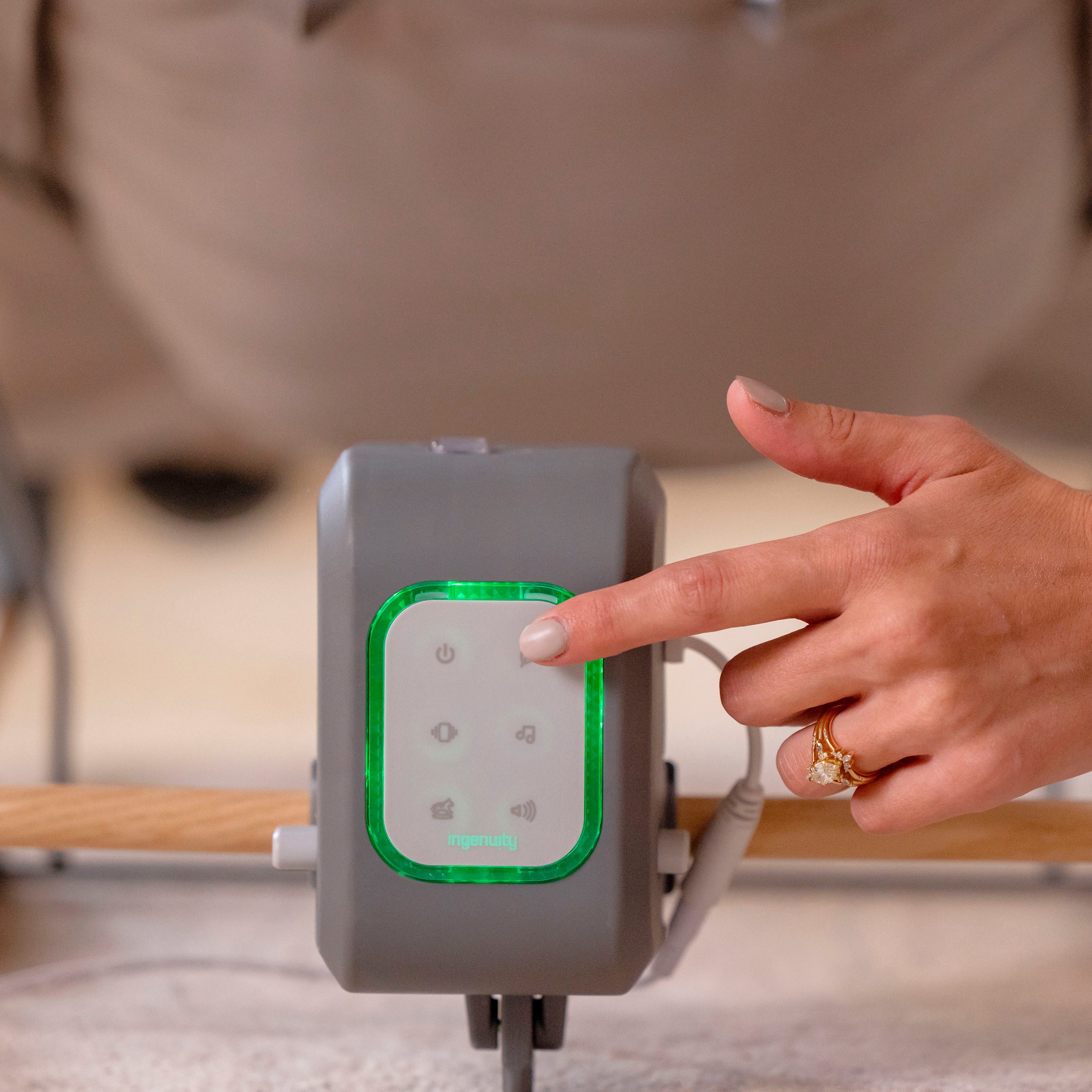 ingenuity baby rocker Keep InMotion Automatic Rocking Seat - Soulful Skies, with sound effect