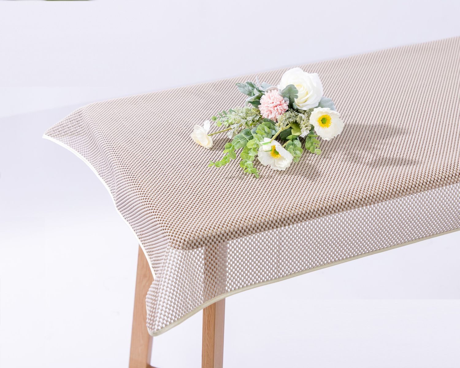 texpot Tischdecke Gartentischdecke Karo Schaum PVC Weichschaum (1-tlg)