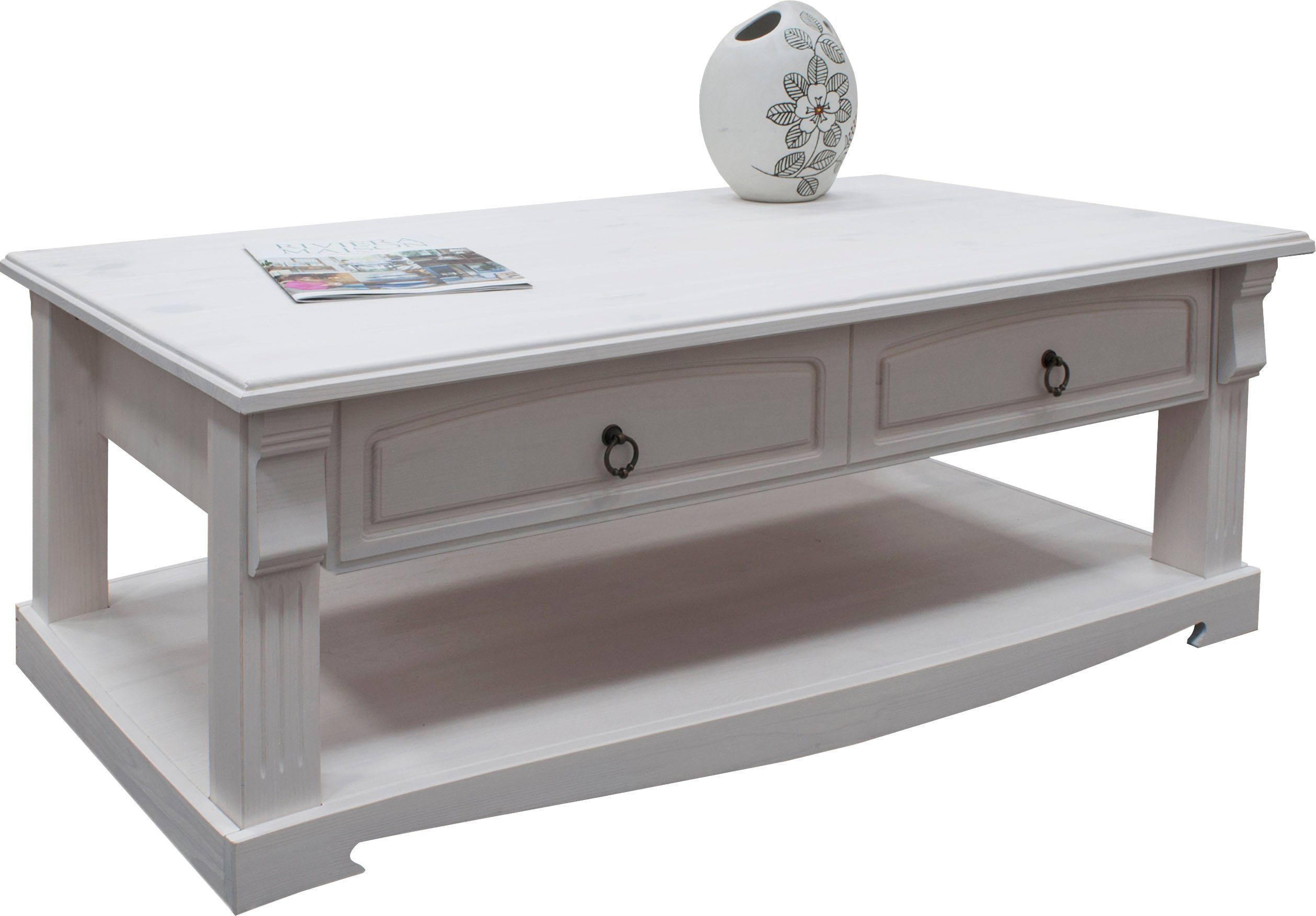 Home affaire Couchtisch Anna (Gesamtmaße (B/T/H): ca. 120/65/43 cm), Kaffee günstig online kaufen