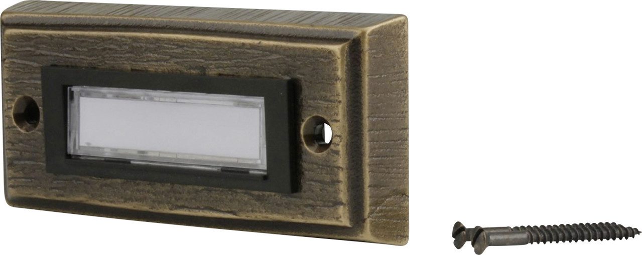 UNITEC Türklingel Unitec Klingel-Taster 1-fach Aufputz eckig mit