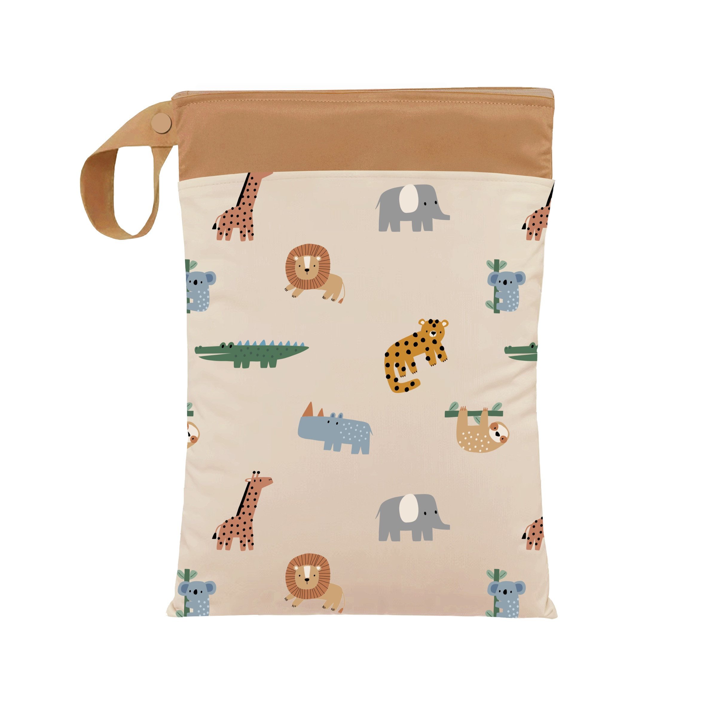 Artee Wickeltasche Nasstasche für Wechselwäsche Kita, Kindergarten, Strand, 1 Stück