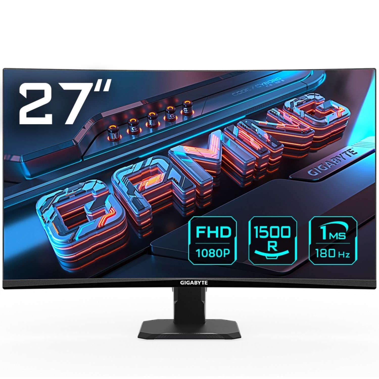 Gigabyte GS27FC Gaming-Monitor (68,6 cm/27 ", 1920 x 1080 px, Full HD, 1 ms Reaktionszeit, 180 Hz, VA LED)