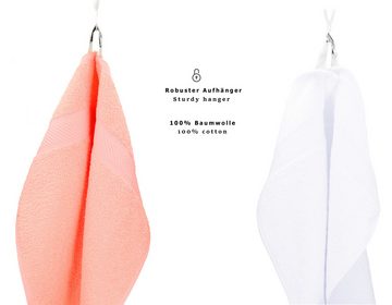 Betz Handtuch Set 12-TLG. Handtuch-Set Palermo Farbe apricot und weiß, 100% Baumwolle (12-St)