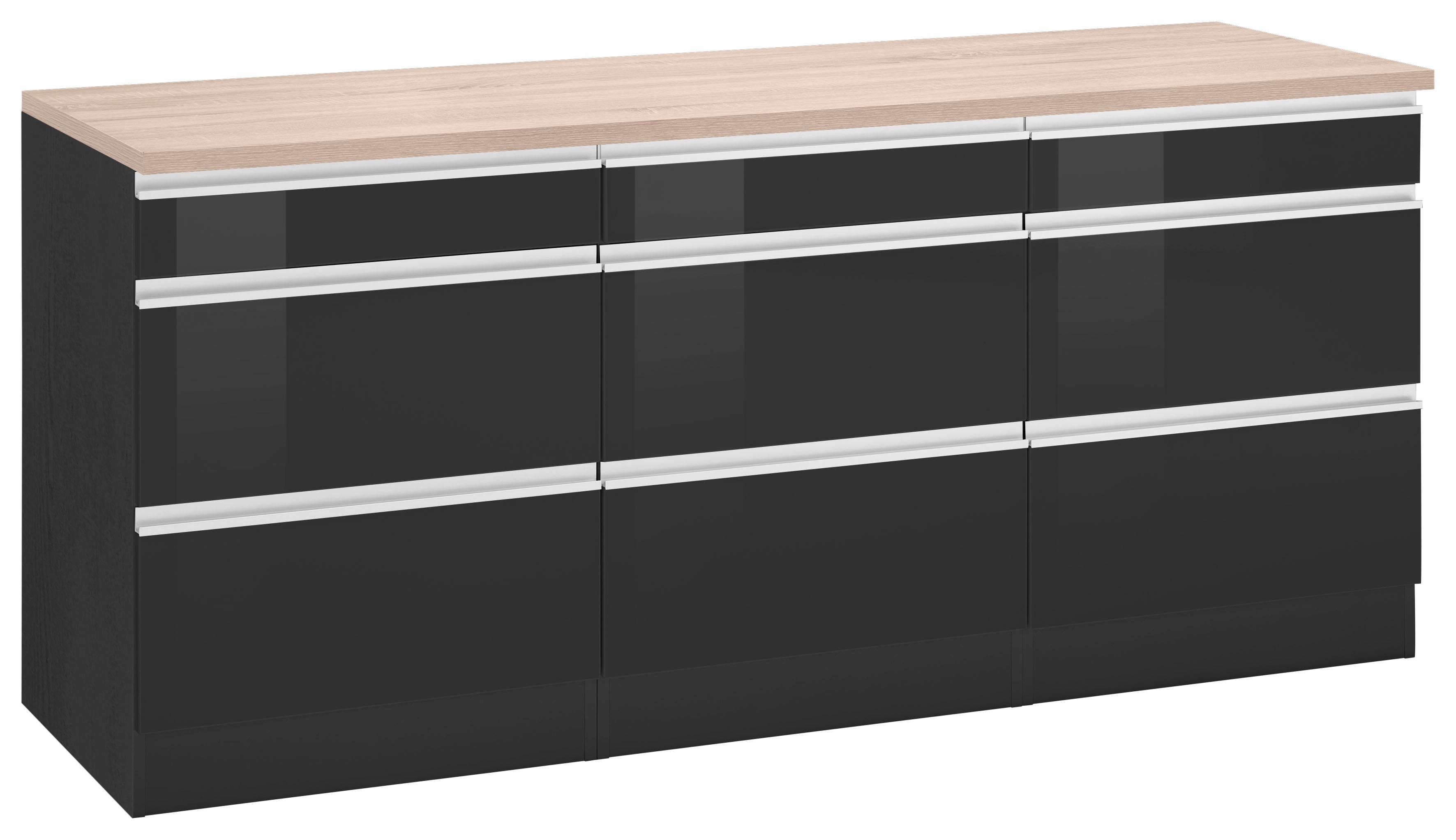 KOCHSTATION Unterschrank KS-Ohio Breite 180 cm
