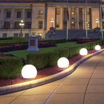 etc-shop LED Gartenleuchte, LED-Leuchtmittel fest verbaut, 10er Set LED Solar Steck Lampen Terrassen Außen Beleuchtung