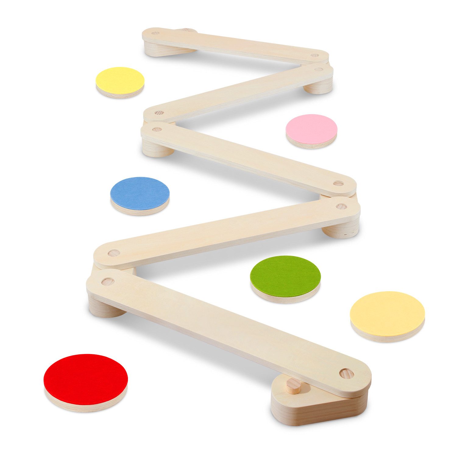 Balanceboard Balancierbalken 18 tlg Set Balanceboard Balacierbretter aus Holz